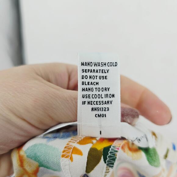 Vintage 90s Silk Floral Maxi Skirt 8 - Picture 4 of 7